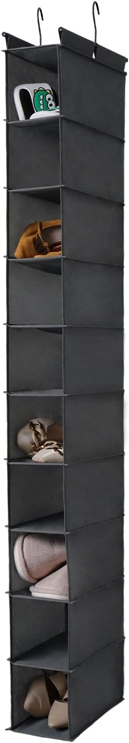MAX Houser 10-Shelf Hanging Shoe Shelf Organizer, Hanging Shoe Storage