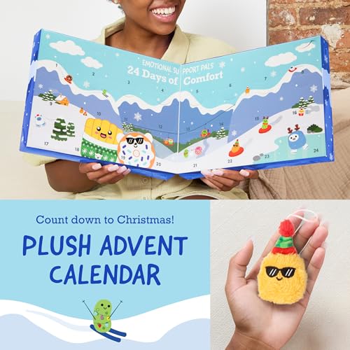 Emotional Support Advent Calendar by Relatable, Includes Mini Plush Toys and Ornaments, Fun Holiday Gift and Stocking Stuffer for Loved Ones of All Ages, Includes 24 Ornaments in Countdown Calendar
