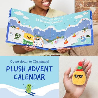 Emotional Support Advent Calendar by Relatable, Includes Mini Plush Toys and Ornaments, Fun Holiday Gift and Stocking Stuffer for Loved Ones of All Ages, Includes 24 Ornaments in Countdown Calendar