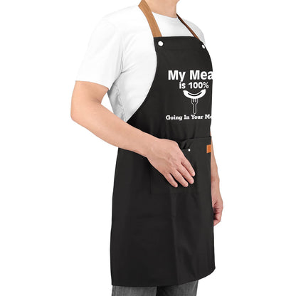 HBESTIE Gifts for Boyfriend, Husband Gifts from Wife, Christmas, Birthday Gifts for Men, Naughty Gifts for Him, Anniversary Mens Funny Gifts Gag Gifts - Kitchen Chef Apron w Pockets