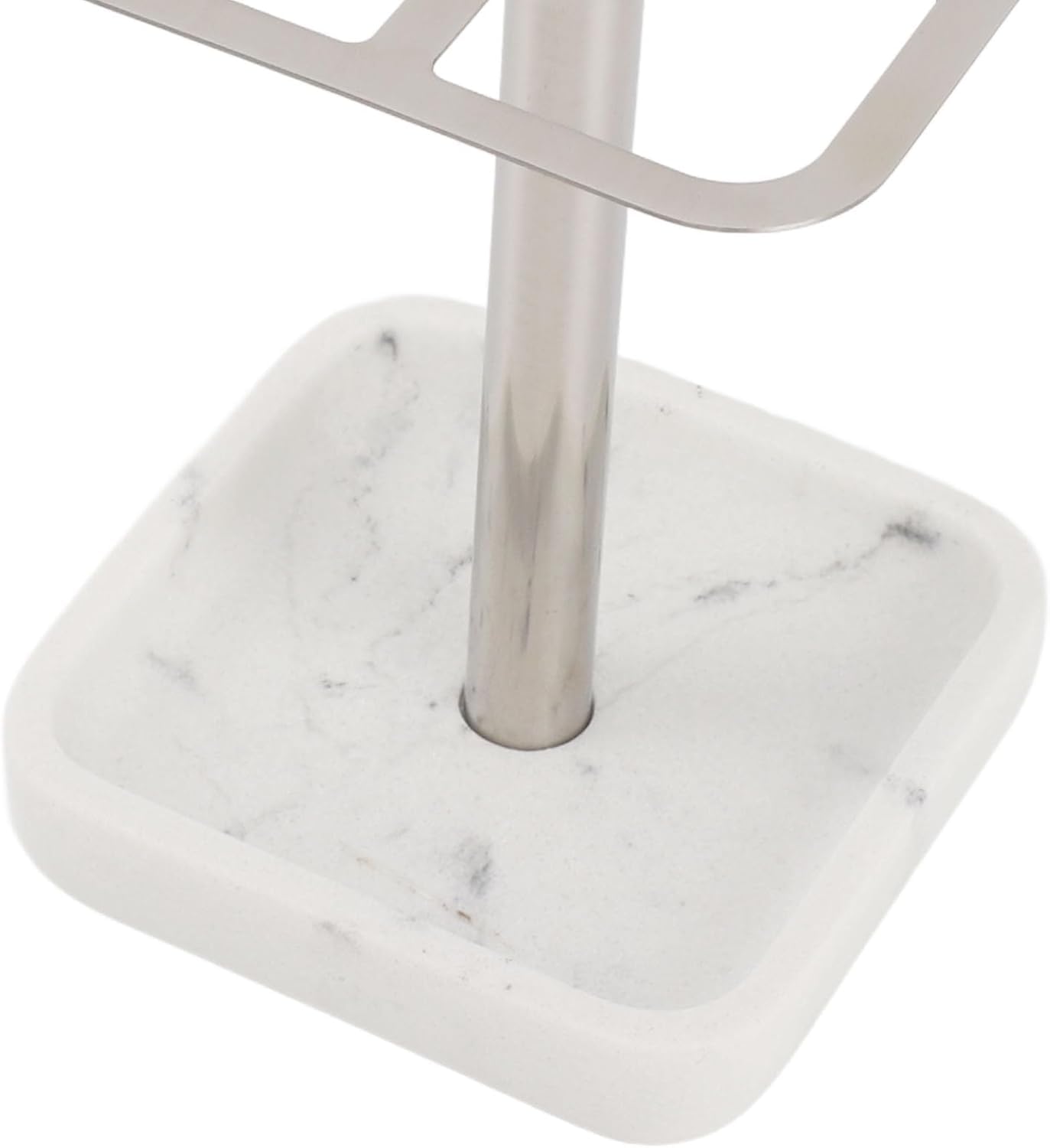 Toothbrush Holder Stainless Steel Bathroom Storage Organizer Toothpaste Stand Rack 304 Holder, Stand, Rustproof Metal 3 Slots Space Saving for Vanity, Countertops (Silver)