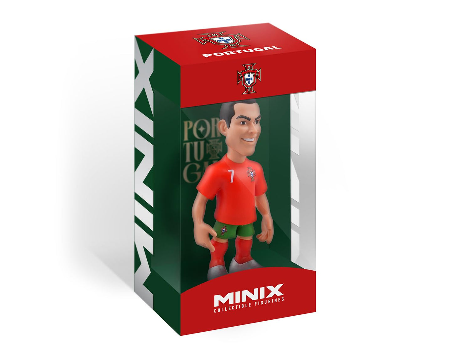 MINIX Cristiano Ronaldo Portugal 12cm Figure - Collectible Ronaldo Figure Sports Football Icon Range for Fans