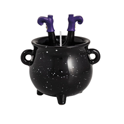 Mud Pie Halloween Cauldron Figural Wax Candle