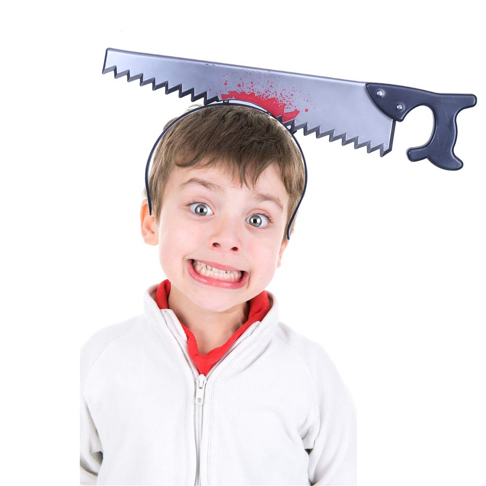 CCINEE 4 Pieces Halloween Costume Headbands, Scary Knife Headband Accessory Horrible Funny Photo Prop for Haslloween Party Favors