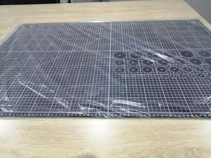 Headley Tools 24 x 36 Inch Thickened Self Healing Sewing Cutting Mat, A1 Rotary Cutting Sewing Mat for Crafts, Double Sided 5-Ply Table Cutting Board for Fabric Quilting Leather Arts Hobby, Grey/Black