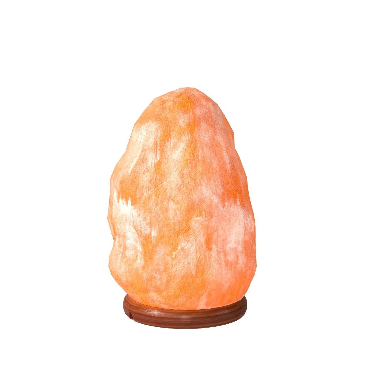 The Body Source Himalayan Salt Lamp | 8-10 in (7-11 lb) | Natural Salt Rock Lamp with Dimmer Switch & Wooden Base | Night Light & Bulb Replacement