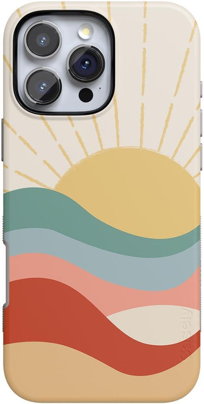 Casely iPhone 16 Pro Case | Fit Check | Neutral Checkerboard | Compatible with MagSafe | Bold Protective Design