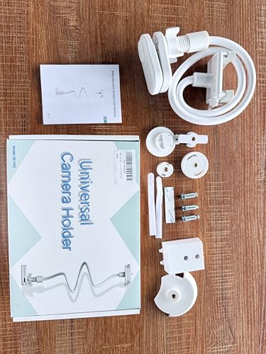 Derebir Baby Camera Monitor Mount Holder Compatible with Babysense ‎V43_2CAM and MaxView 2CAM Camera Baby Flexible Baby Monitor Mount Stand (33.7 inch)