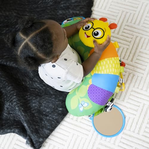 Baby Einstein, Cal-a-Pillow, Tummy Time Activity Pillow, Multisensory, Cal The Caterpillar, Ages 0+ Months