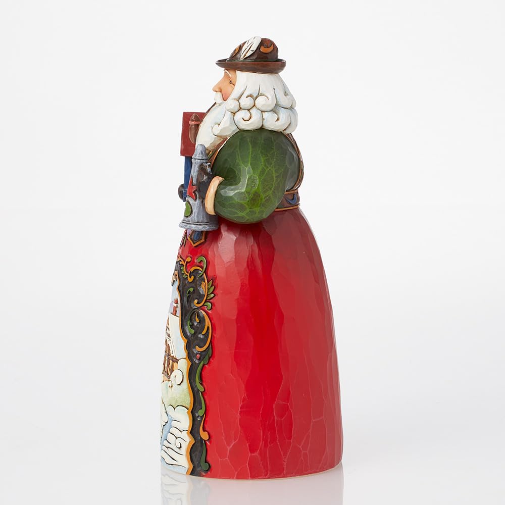 Enesco Jim Shore Heartwood Creek Christmas Around The World German Santa Figurine, 6.75 Inch, Multicolor