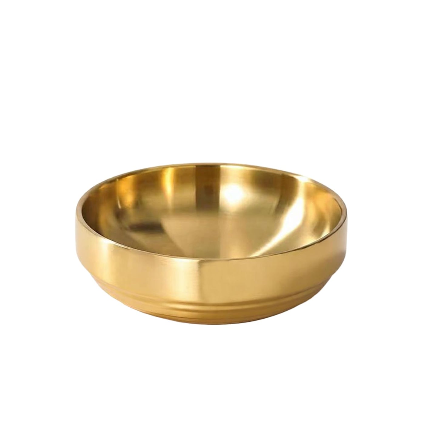 7.4" Gold Decorative Antique Bowl,Key Bowl for Entryway Table,Stainless Steel Fruit Bowl for Kitchen Counter,Modern Stylish Metal Centerpiece Bowl for Home,Dining Table,Shoe rack Decor (Gold)