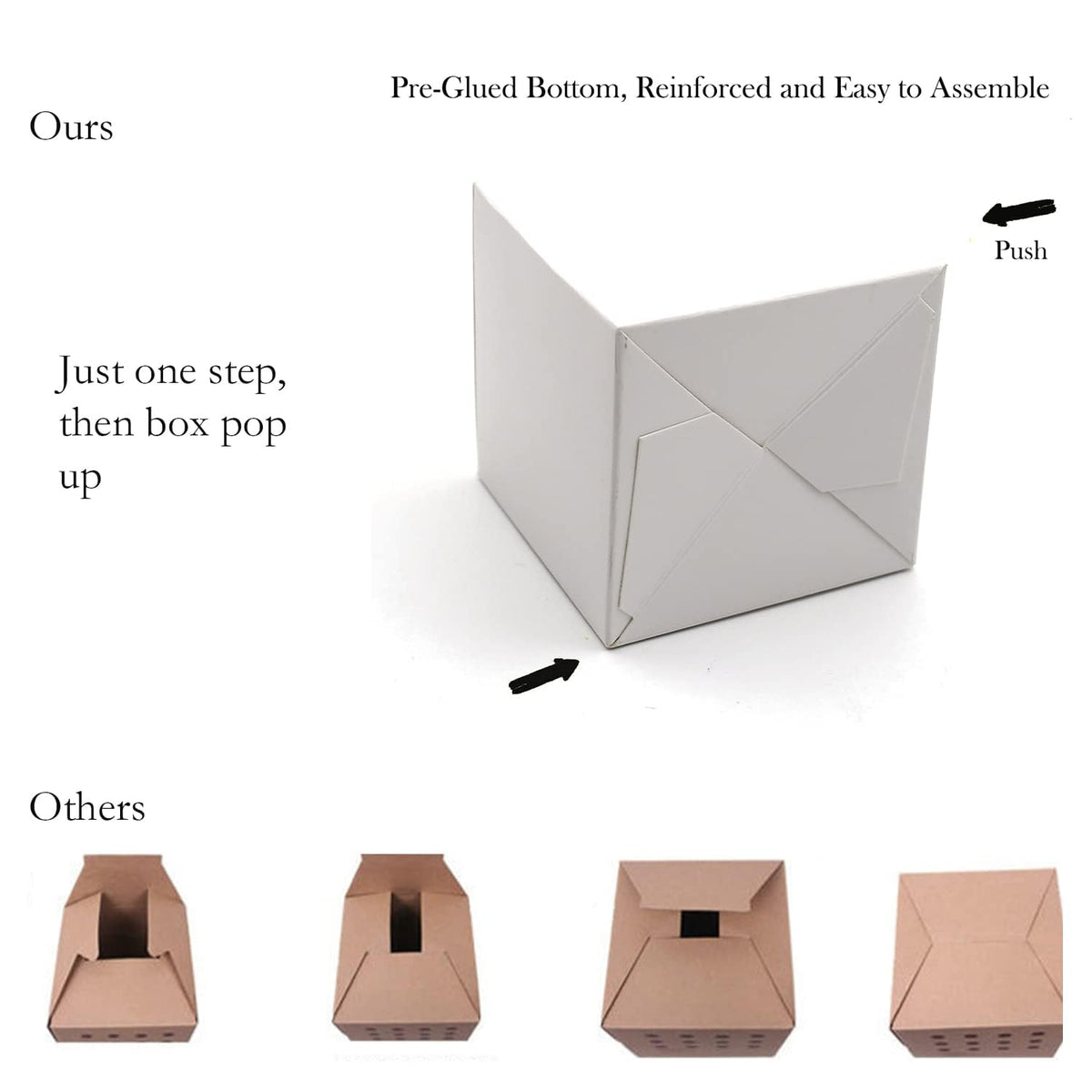 Oletx 25 Pcs White Paper Gift Boxes, Small Candy Boxes Bulk, 4x4x4 inch Gift Box with Lids, Goodie Treat Boxes for Party Favors, Birthday Gifts, Wedding Gifts