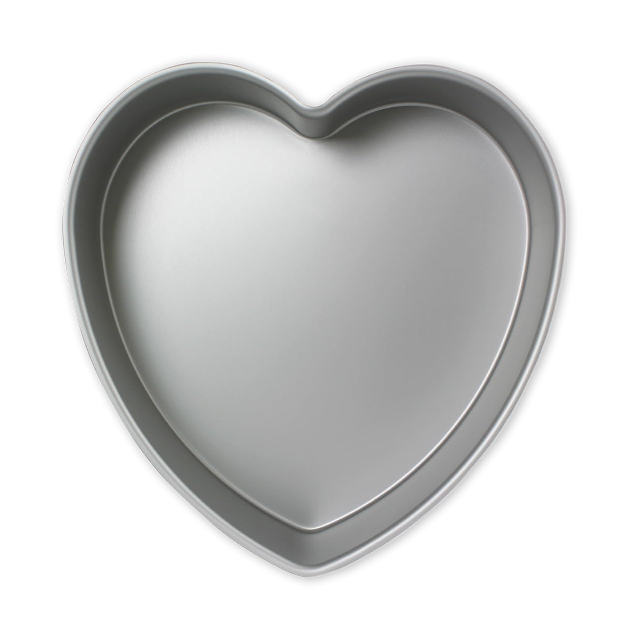 PME Anodised Aluminium Heart Cake Pan 8 x 3-Inch Deep, Silver