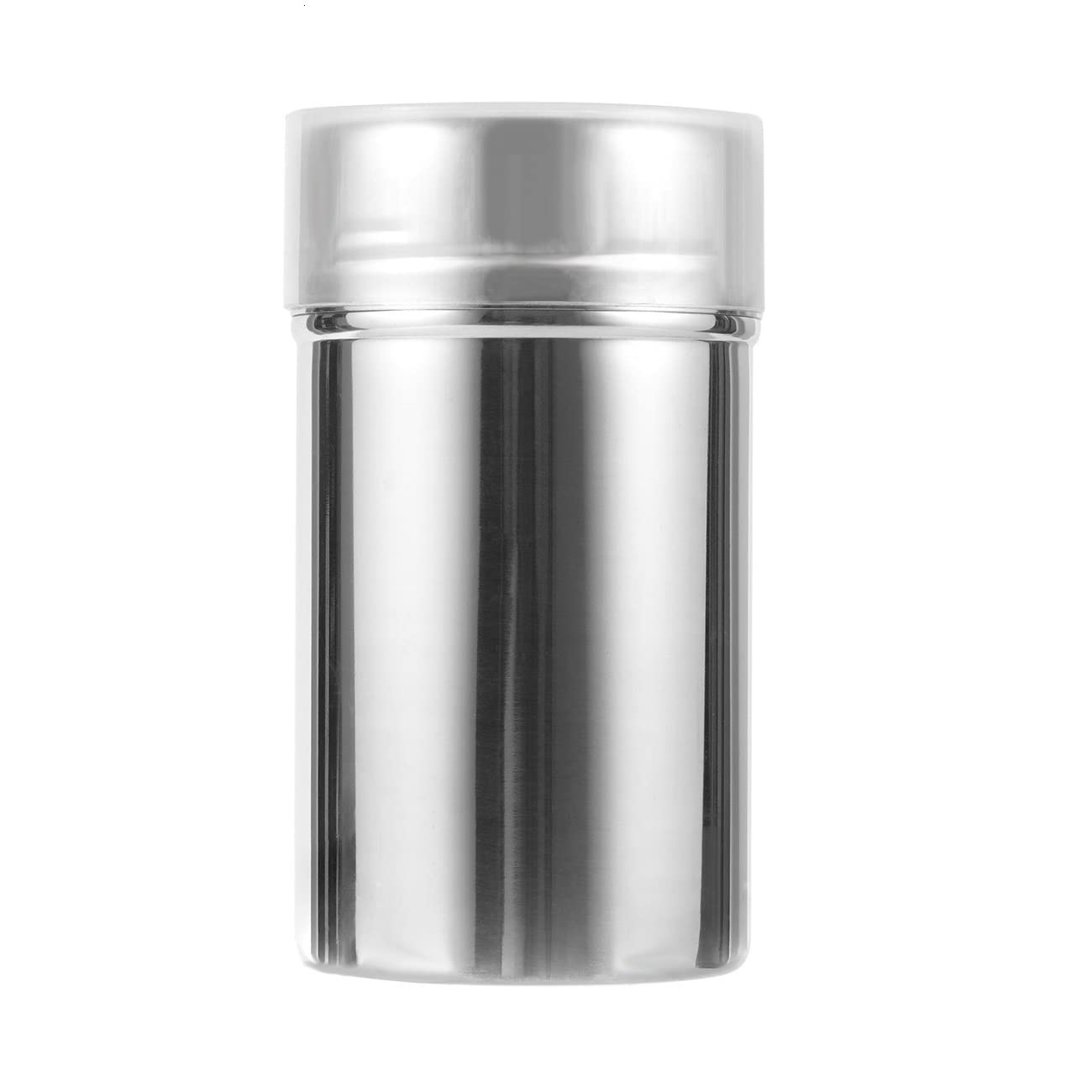 Dredge Shaker Spice Shaker Grated Cheese Shaker Stainless Steel Seasoning Shaker with Large Holes & Lid (size -1)