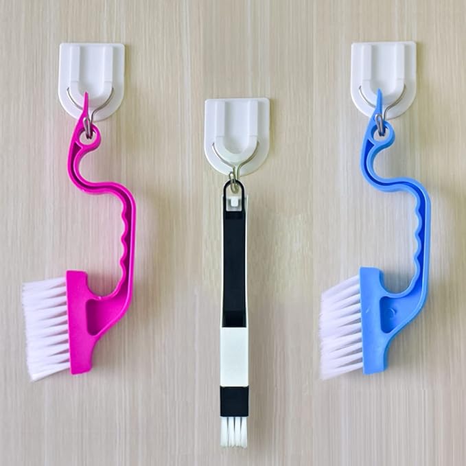 Crevice Gap Cleaning Brush Tool, 2 in 1 Dustpan Cleaning Brushes, Shutter Door