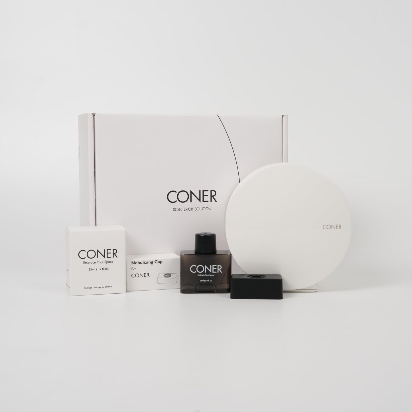 Coner Smart Scent Diffuser - Wide Coverage - Cordless - Mesh Nebulizing Tech - Fine Perfumery (Divice Only)