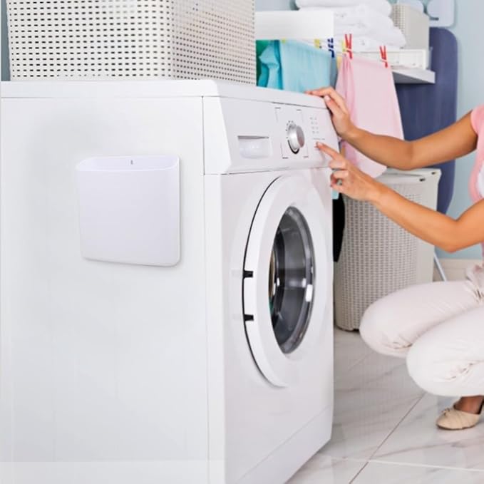 Picowe Magnetic Laundry Storage, Large Lint Holder Bin, Space-Saving Trash