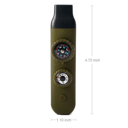 Viriber Emergency Survival Safety Whistle，Whistle for Kids with Lanyard,Compass,Thermometer,Ideal for Kayaking, Boating, Hiking, Camping, Climbing(Green)