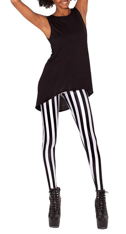 QZUnique Leggings for Women, Halloween Full-Length Printed Legging Footless Elastic Yoga Pants, Regular and Plus Size