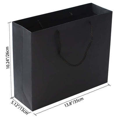 RUIFYRAY Large Black Luxury Magnetic Gift Box with Lid, Ribbons and Gift Bag, 12.2x8.7x4 Inches, Great for Christmas, New Year, Wedding, Birthdays, Man