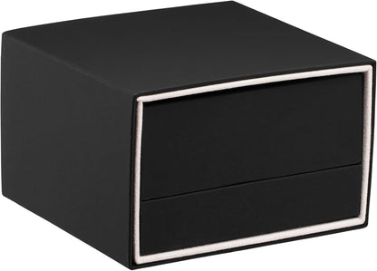 ALLUREPACK Ultra Smooth Soft Touch T-Style Earring Box for Women & Girls - Earing Case Ideal for Hanging Earrings, Small Hoops - Jewelry box with Sleeve and Suede Interior - Earring Gift Box