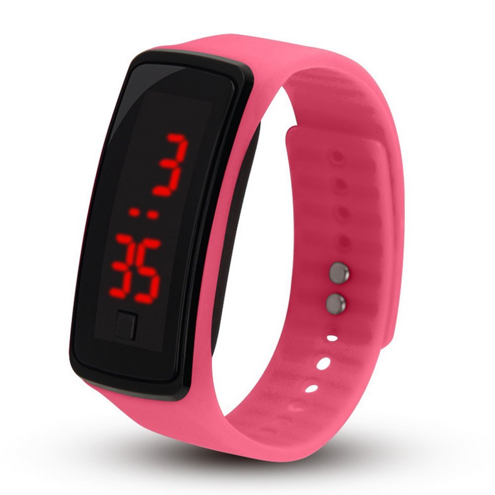 CdyBox 8 Pack Wholesale Men Women Digital Wristwatch Touch Screen LED Bracelet Silicone Band Watch