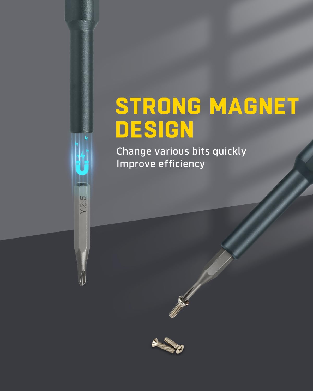 Banshu 46 in 1 Mini Precision Screwdriver Set with Metal Case, Magnetic Small Screwdrivers with Phillips, Pentalobe, Torx for Glasses, Watch, iPhone, Macbook, Laptop, Computer, PC, PS5, Jewelers, Toys