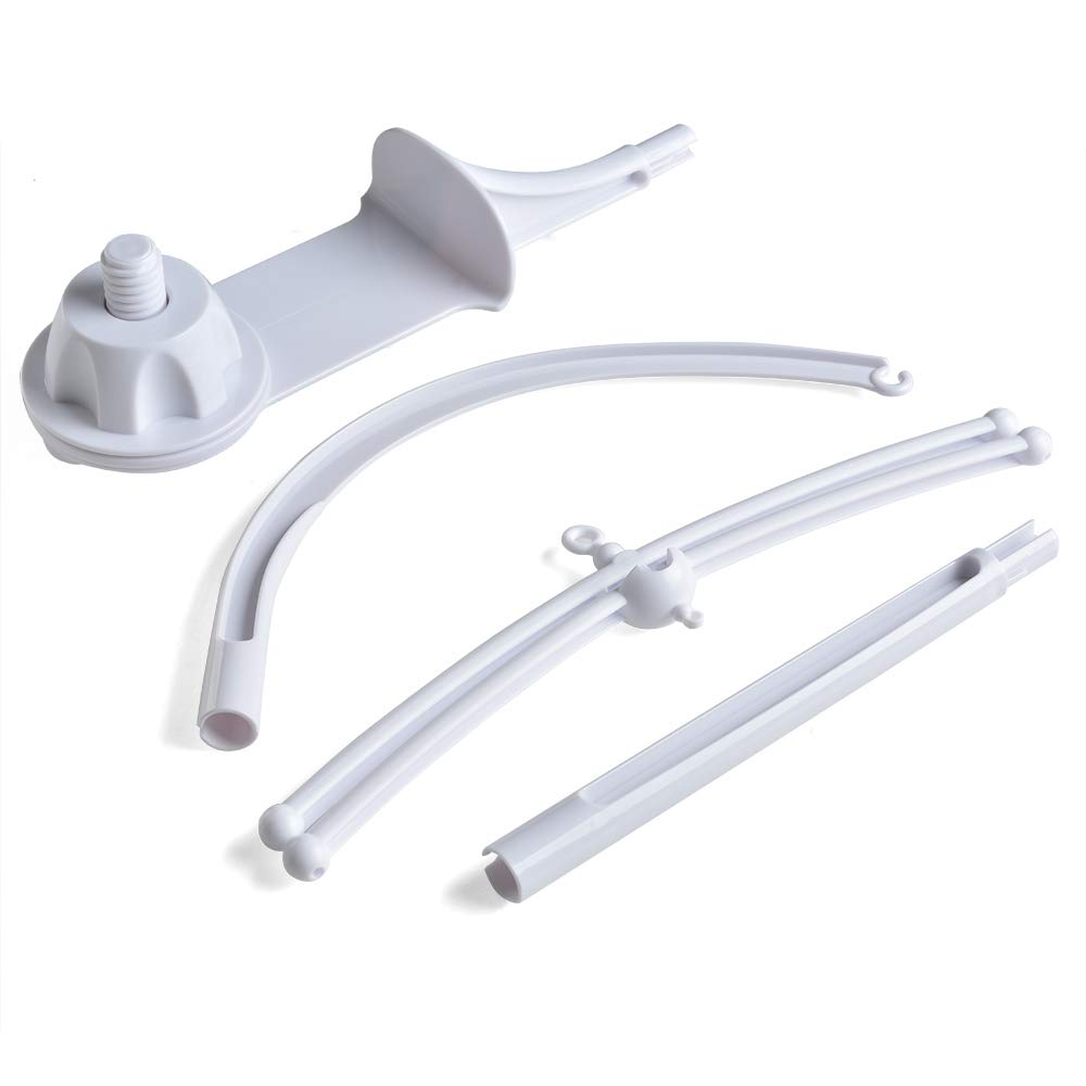 AGPTEK Baby Crib Mobile Bed Bell Holder Arm Bracket Wind-Up Music Box Holder Baby Bed Stent Set Nut Screw 28 Inch
