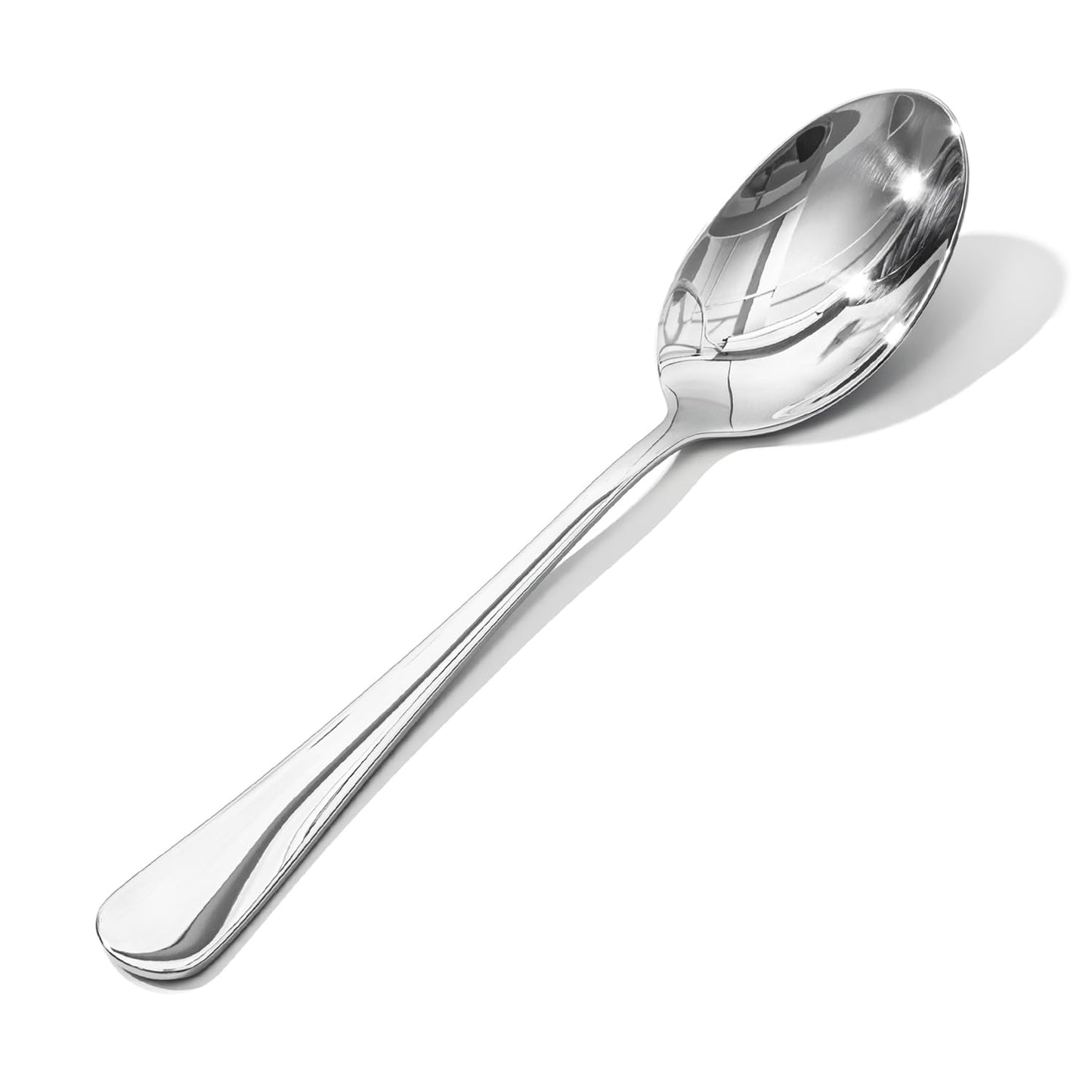 HIKAA 7.9 Inch Dinner Spoons Set of 12, Food Grade Stainless Steel Table Spoons, Mirror Polished Flatware, Smooth Edge, Dishwasher Safe for Home Kitchen Restaurant Party
