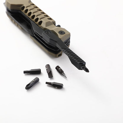 LETGOS Multi Pocket Knife, 22 in 1,Survival Gear EDC Tools with Nylon Sheath, Emergency, Camping, Hiking, Hunting, Gift for Men Women (Desert Gray)