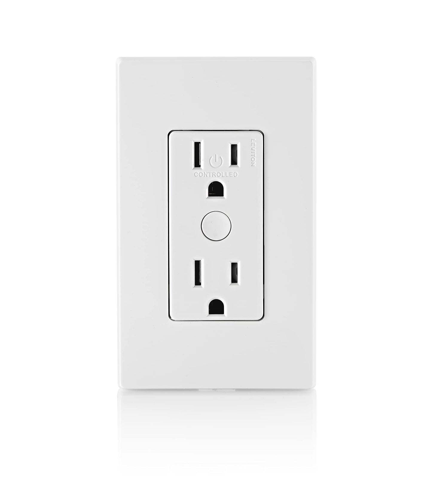 Leviton Decora Smart Switch, Wi-Fi 2nd Gen, Neutral Wire Required, Works with Matter, My Leviton, Alexa, Google Assistant, Apple Home/Siri & Wired or Wire-Free 3-Way, D215S-1RW, White