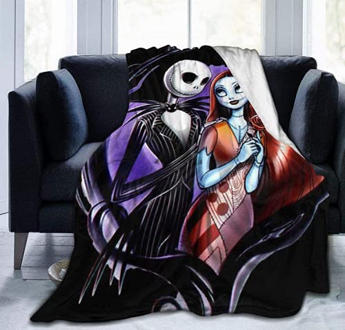 Ankeyoo Nightmare Christmas Ultra Soft Throw Blanket 60"x80" inch Flannel Fleece All Season Light Weight Living Room/Bedroom Warm Blanket