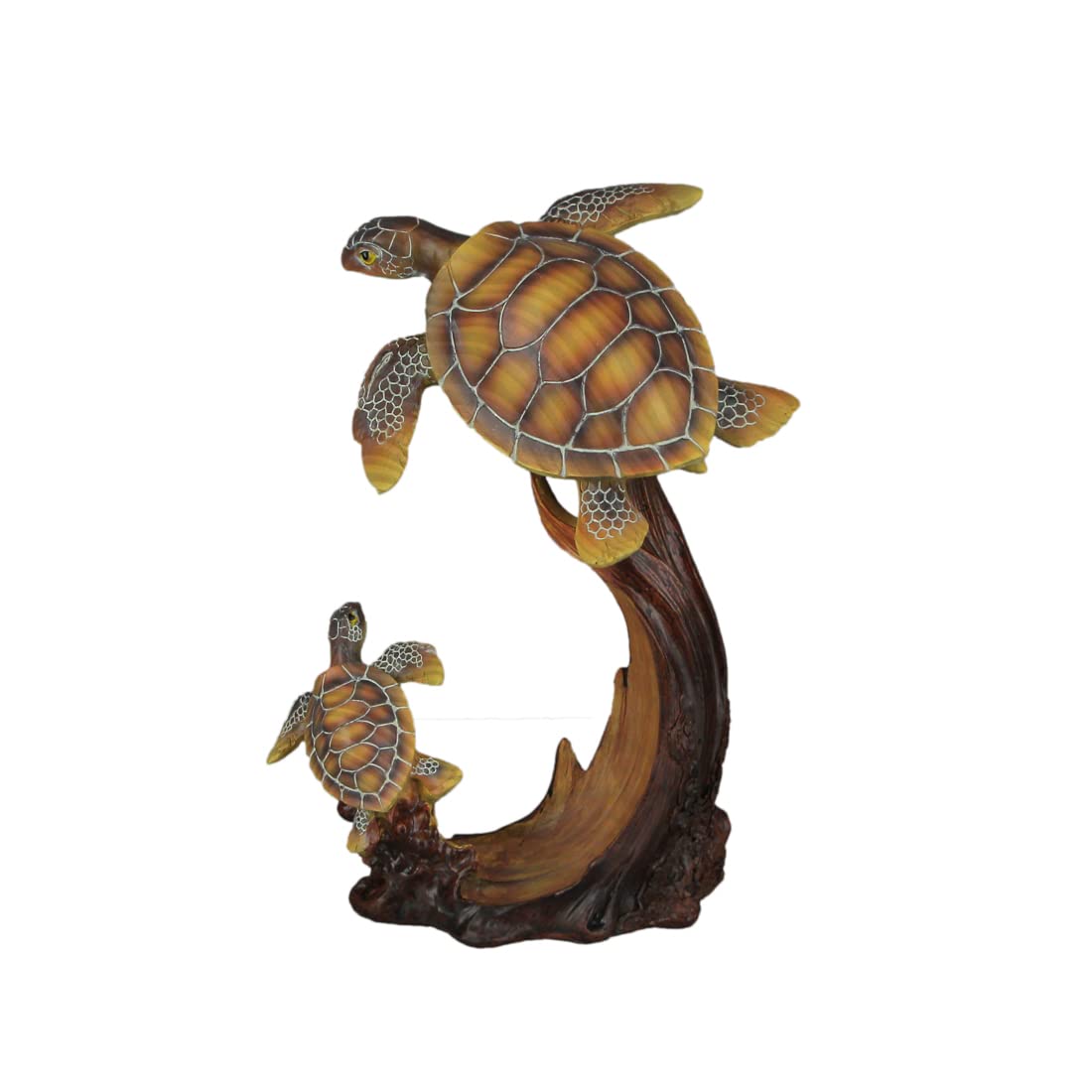 Everspring Sea Turtle Family Sculpture Home Decor Statue Desk Shelf Coastal Resin Figurine