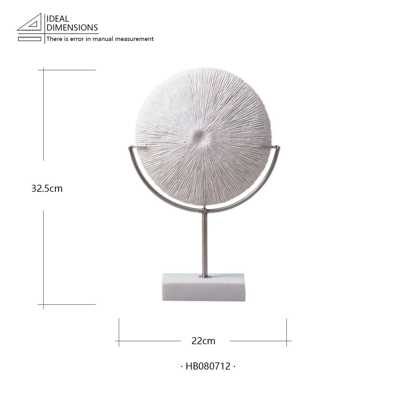 HAUCOZE Modern Sculpture Decor Abstract Figurine Statue Screen Art Home Gift for Living Room Bookshelf Polyresin 13.0 Inch