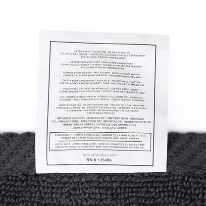 Utopia Towels - 12 Pack Luxury Flannel Face Cloth Set (30 x 30 CM) 100% Cotton Ring Spun, Highly Absorbent and Soft Feel Washcloths for Bathroom, Spa, Gym, and Face Towel (Grey)