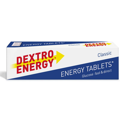 Dextro Energy Classic Tablets Fast Acting Carbohydrates For A Quick Burst Of Glucose Ideal On the Go Vegan 47g (Pack of 24)