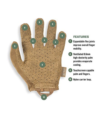 Mechanix Wear - Specialty Vent Coyote Gloves (Small, Brown) MSV-72-008