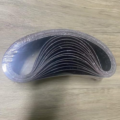 STEBRUAM Sanding Belt 75 x 533 mm, Sander Belts Set（3 Each of 80/120/150/240/400 Grains）for Belt Sander,for Grinding,Sharpening and Derusting (15 Pieces)