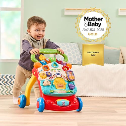 VTech First Steps Baby Walker | Push Along Walker Baby Toy with Shapes, Sounds, Music, Phrases, Pretend Play and More | Suitable for Babies from 6 Months, 1, 2 & 3 Year Olds, Boys & Girls