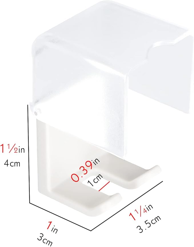 4 PCS Toothbrush Holder Wall Mounted