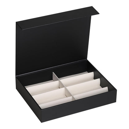 AUTOARK Leather 8 Slot Sunglasses Organizer,Eyeglasses Holder for Men Women,Multiple Glasses Display Case,Black,MKAW051