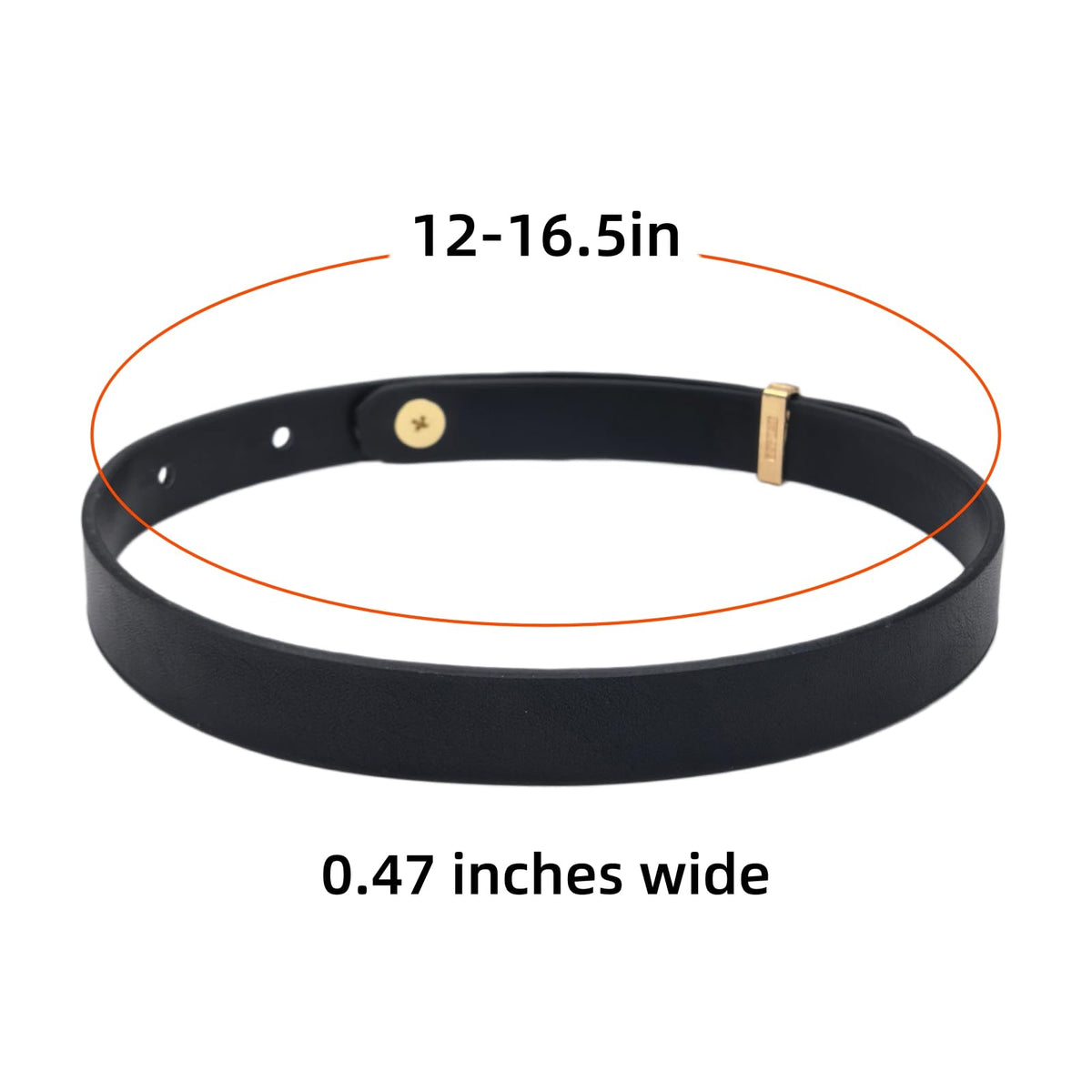 HOUGXD Black Leather Choker Necklace for Women, Goth Punk PU Leather Collar Choker, Adjustable 12-16.5 Inches Emo Alt Accessories Gothic Jewelry (Black chain gray beads)