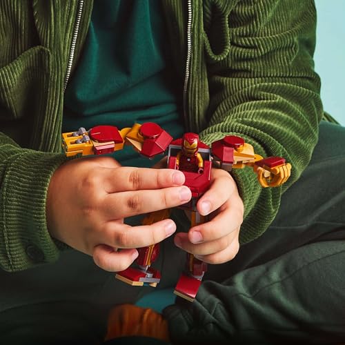LEGO Marvel Iron Man Mech vs. Ultron - Buildable Super Hero Toy with 2 Minifigures - Build-and-Play Figure Set - Avengers Birthday Gift for 6 Plus Year Old Boys & Girls 76307