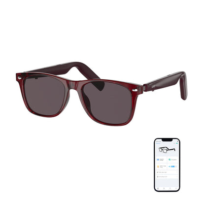 GetD AI Glasses for Men & Women, Smart Glasses Powered by ChatGPT, AI Real-time Translation with 145 Languages, 11H Music Play, Bluetooth Glasses with Photochromic Lens for Daily Use, Travel