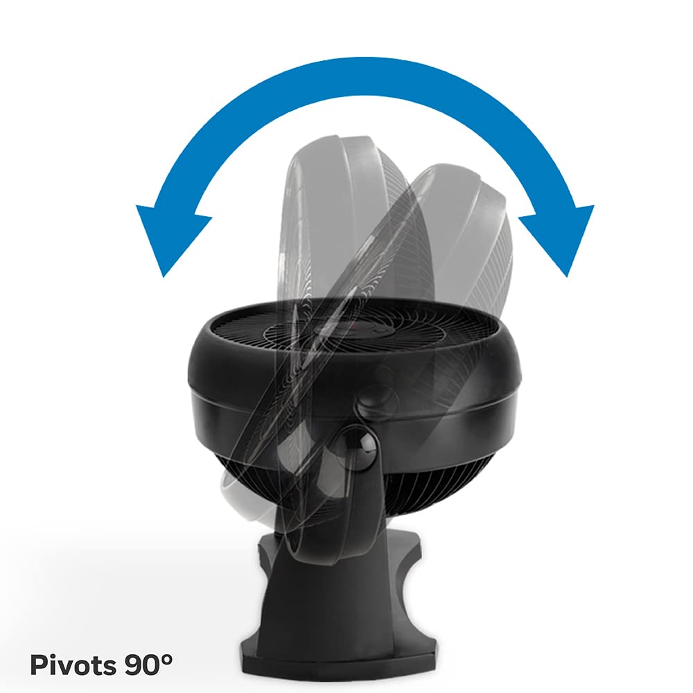 Honeywell TurboForce Power Fan (Quiet Operation Cooling, 90° Variable Tilt, 3 Speed Settings, Wall Mount Feature, Table Fan) HT900E