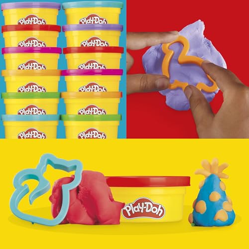 Play-Doh Party Favor Pack, Bulk 24 Pack of Modeling Compound with Cutters, Classroom Supplies for Arts & Crafts, Christmas Stocking Stuffer Gifts for Kids, Ages 3+ (Amazon Exclusive)
