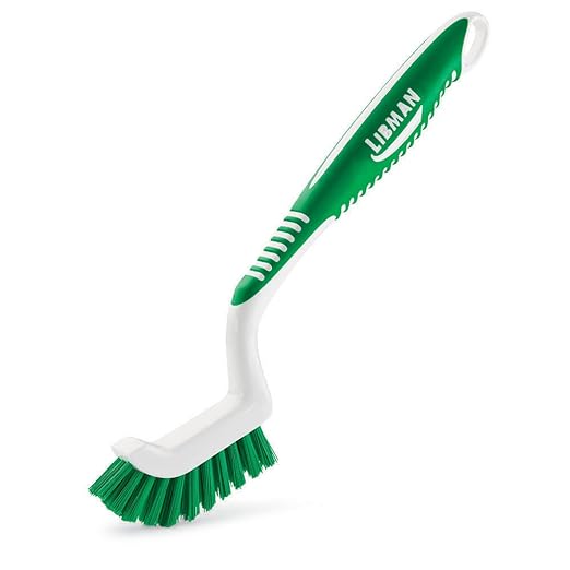 Libman Commercial 18 Tile and Grout Brush, Polypropylene, 9.75" Total Length