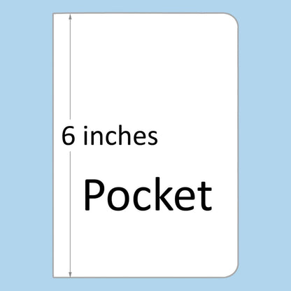 RICCO BELLO Hardcover Pocket to Do List, Undated, Faux Leather Notebook with Pen Holder, For Work, School, Home, Productivity Planner, 4.25 x 6 inches (Purple)
