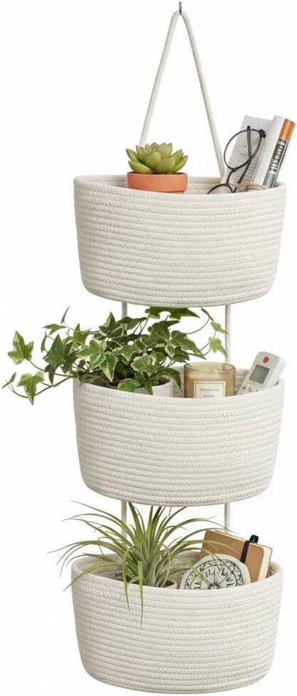 Over the Door Hanging Basket, Decorative Hanging Basket Storage, Organizing