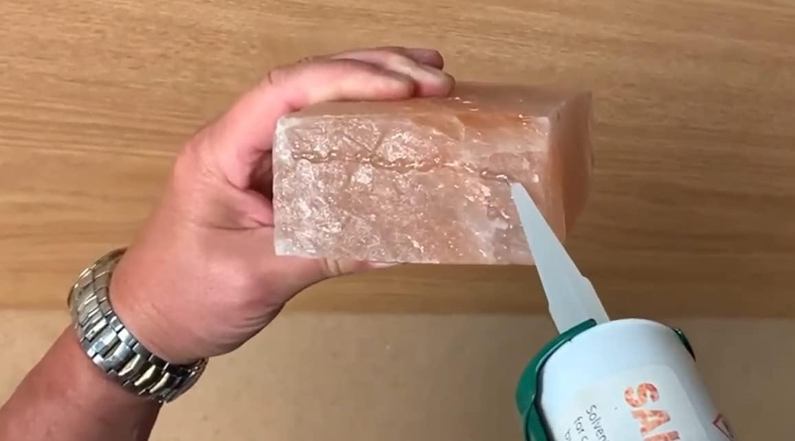 Himalayan Salt Glue Pack of 12 Adhesive for Joining Salt Bricks, The Perfect Sealant to Join Salt Tiles and Salt Blocks for Wall, Strong bonding Adhesive for Joining Plastic Material Products